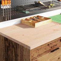 Produktbild för Garageskåp gammalt trä 60x51x85 cm massivt trä furu