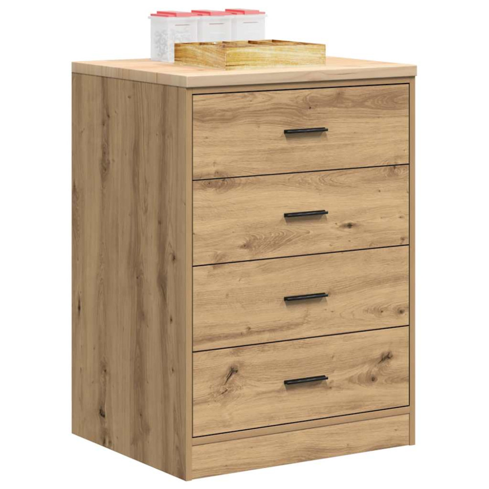 Produktbild för Förvaringsskåp för garage hantverksmässig ek 60x51x85 cm