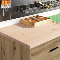 Produktbild för Förvaringsskåp för garage hantverksmässig ek 60x51x85 cm