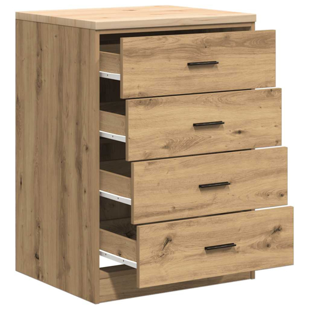 Produktbild för Förvaringsskåp för garage hantverksmässig ek 60x51x85 cm