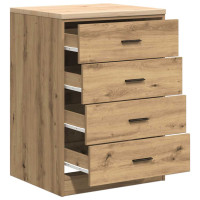 Produktbild för Förvaringsskåp för garage hantverksmässig ek 60x51x85 cm