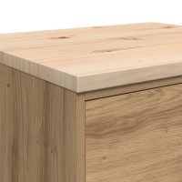 Produktbild för Förvaringsskåp för garage hantverksmässig ek 60x51x85 cm