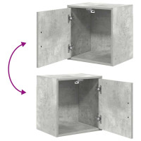 Produktbild för Väggskåp för garage betonggrå konstruerat trä