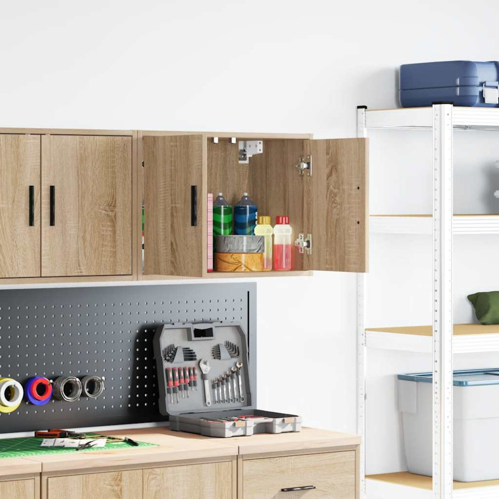 Produktbild för Väggskåp för garage sonoma-ek konstruerat trä