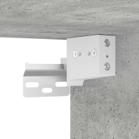 Produktbild för Väggskåp för garage betonggrå konstruerat trä