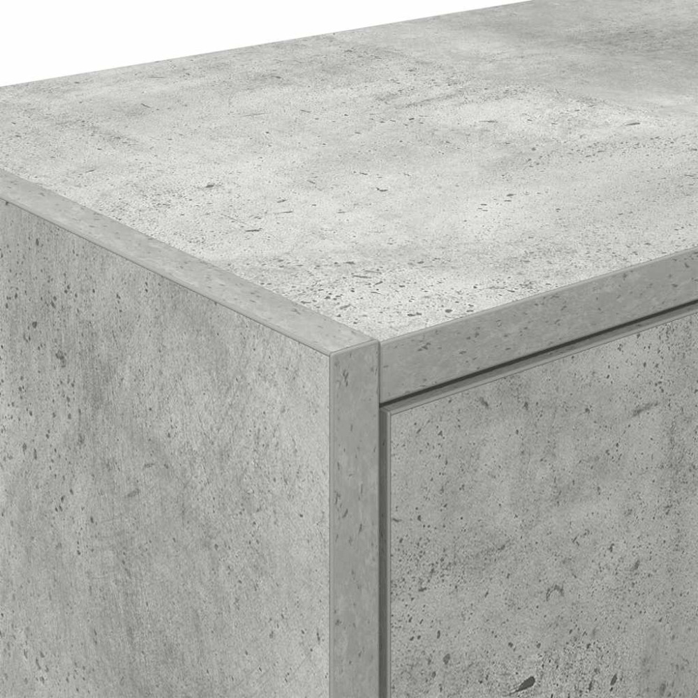 Produktbild för Väggskåp för garage betonggrå konstruerat trä