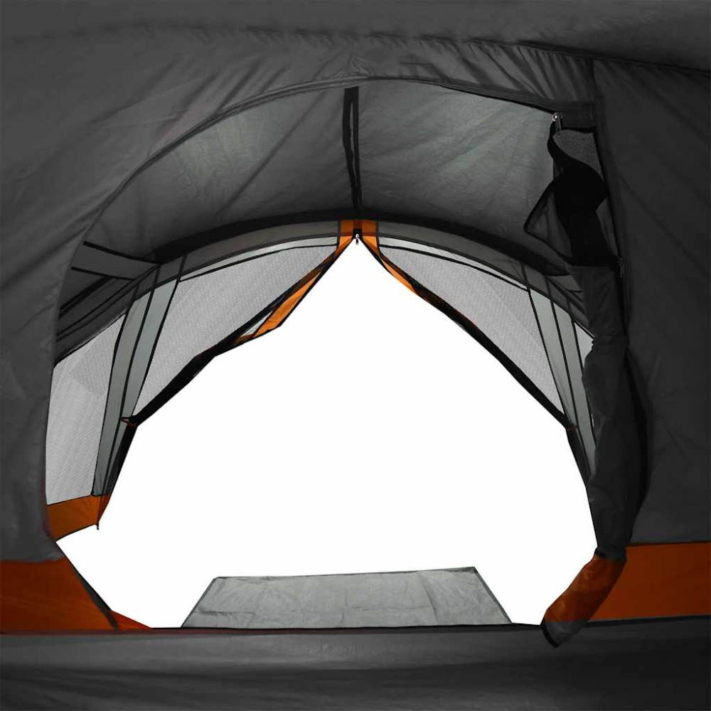 Produktbild för Familjetält cabin 6 personer grå vattentätt