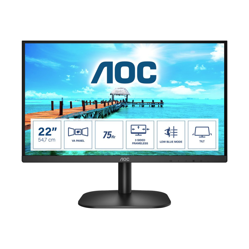 Produktbild för AOC 22B2H/EU - LED-skärm - Full HD (1080p) - 22"