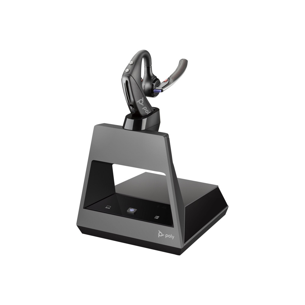 Produktbild för HP Poly Voyager 5200 UC - headset - USB-A via Bluetooth-adapter