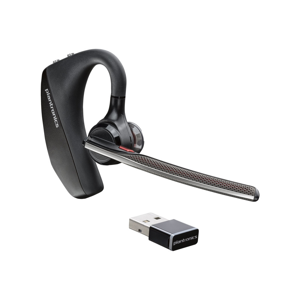 Produktbild för HP Poly Voyager 5200 UC - headset - USB-A via Bluetooth-adapter