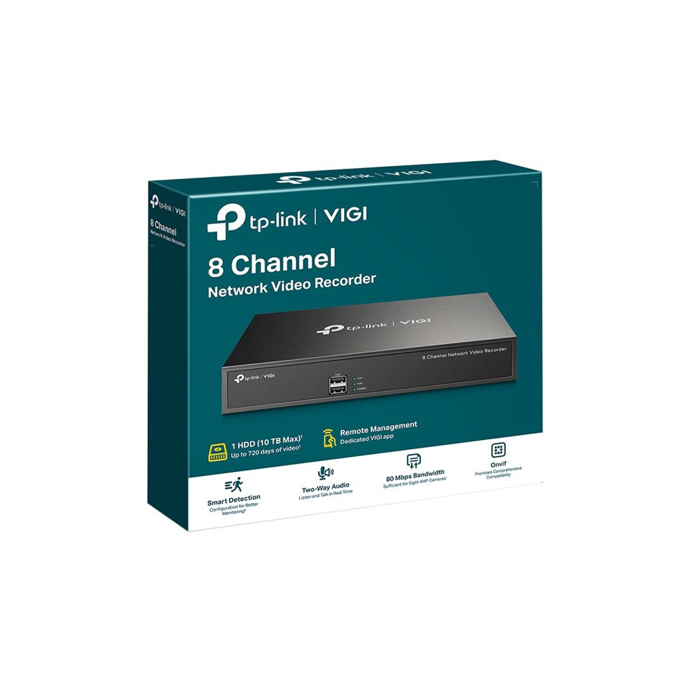 Produktbild för TP-Link VIGI NVR1008H - standalone NVR - 8 kanaler