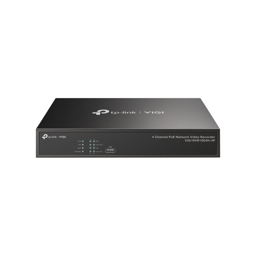 Produktbild för TP-Link VIGI NVR1004H-4P V1 - standalone NVR - 4 kanaler