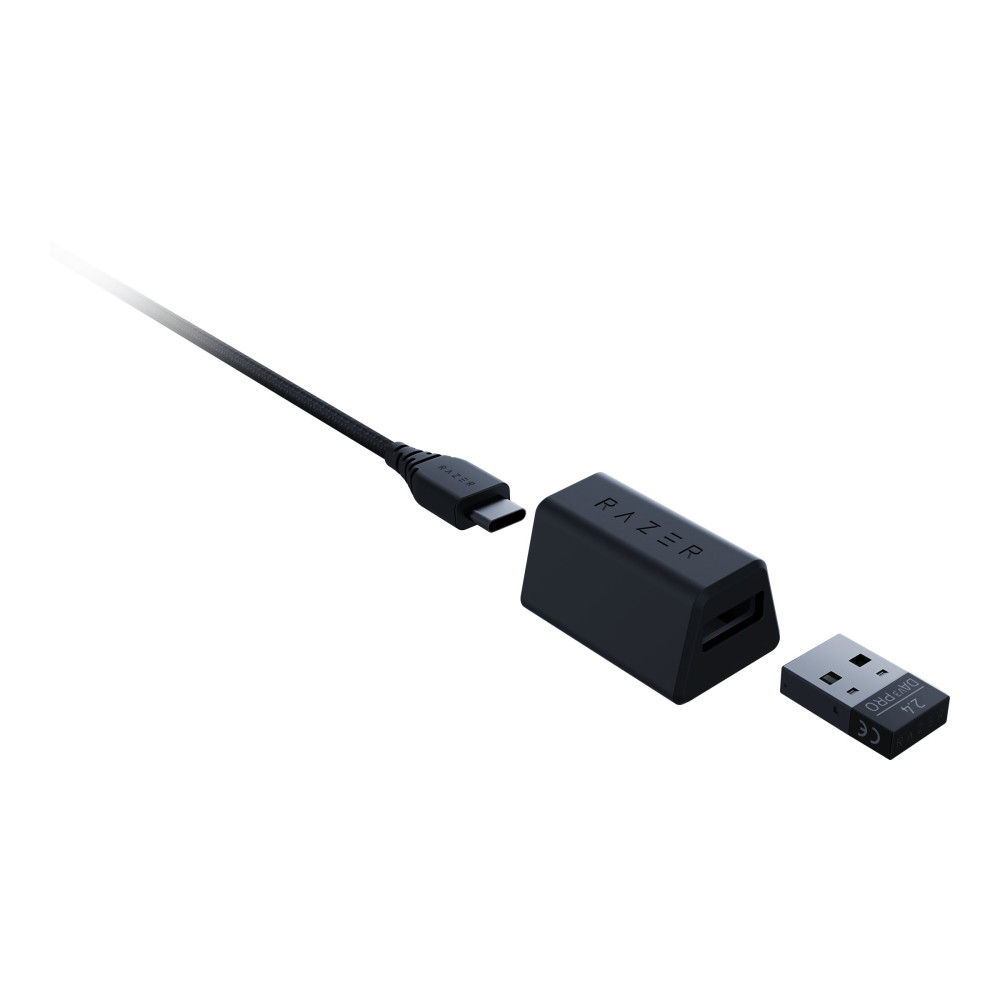 Produktbild för Razer DeathAdder V3 Pro - mus - Bluetooth, USB - svart