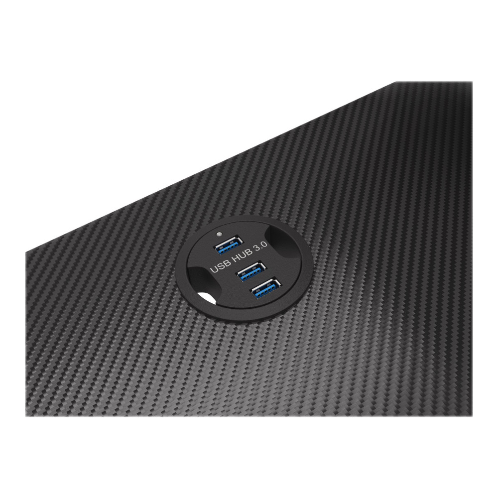 Produktbild för Genesis Holm 300 RGB - bord - rectangular with contoured corners - svart