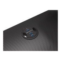 Produktbild för Genesis Holm 300 RGB - bord - rectangular with contoured corners - svart
