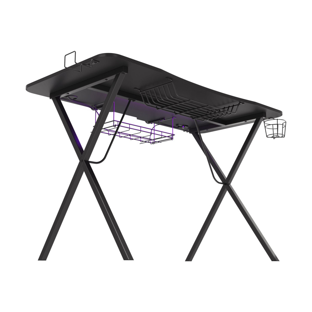 Produktbild för Genesis Holm 300 RGB - bord - rectangular with contoured corners - svart