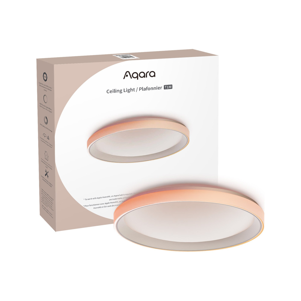 Produktbild för Aqara T1M - innertakslampa - LED - 40 W - 16 million colors/RGBIC - 2700-6500 K