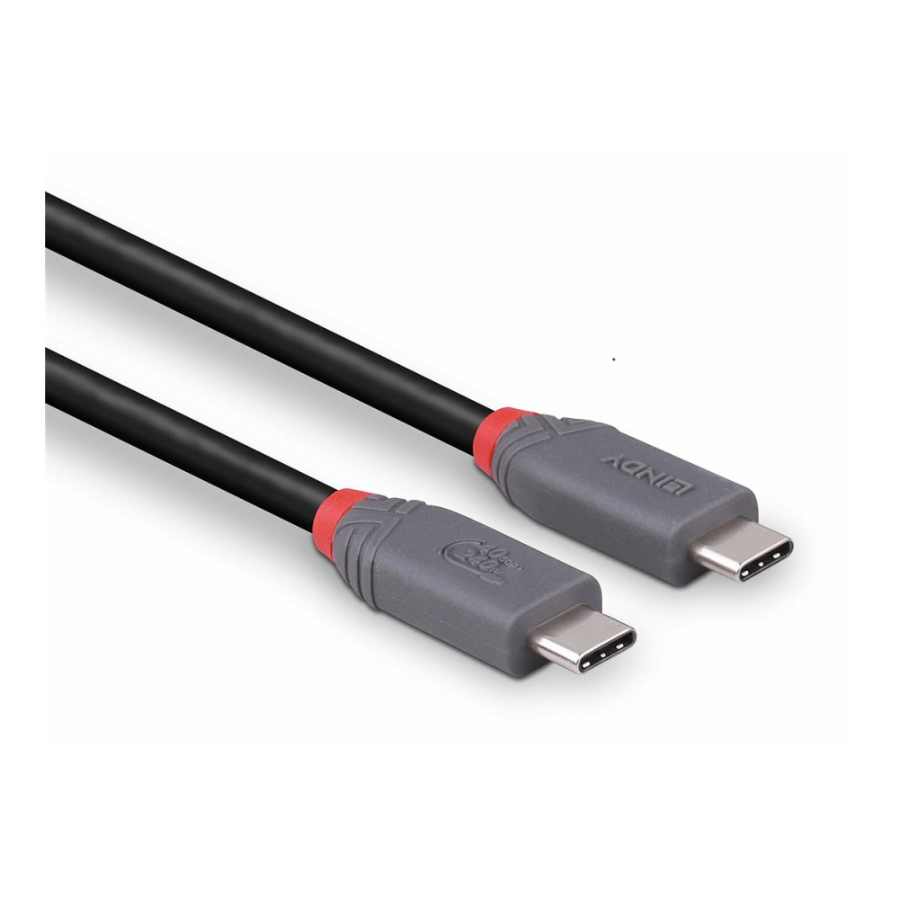 Produktbild för Lindy Anthra Line - USB typ C-kabel - 24 pin USB-C till 24 pin USB-C - 1.5 m