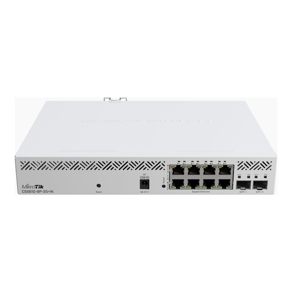 Produktbild för MikroTik CSS610-8P-2S+IN - switch - 8 portar - smart - rackmonterbar