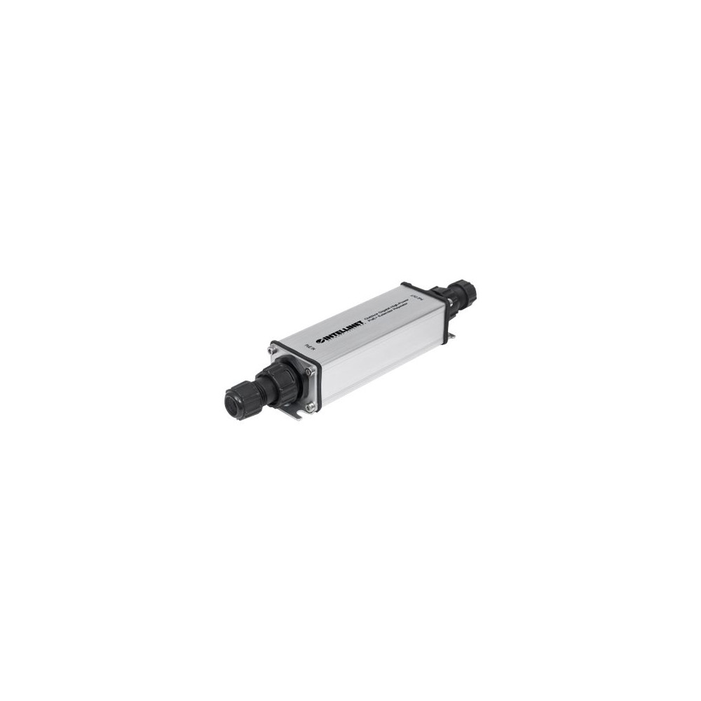 Produktbild för Intellinet Outdoor Gigabit High-Power PoE+ Extender Repeater, IEEE 802.3at/af Power over Ethernet (PoE+/PoE), Extends Range up to 100m, Metal, IP65 - repeater - 10Mb LAN, 100Mb LAN, 1GbE