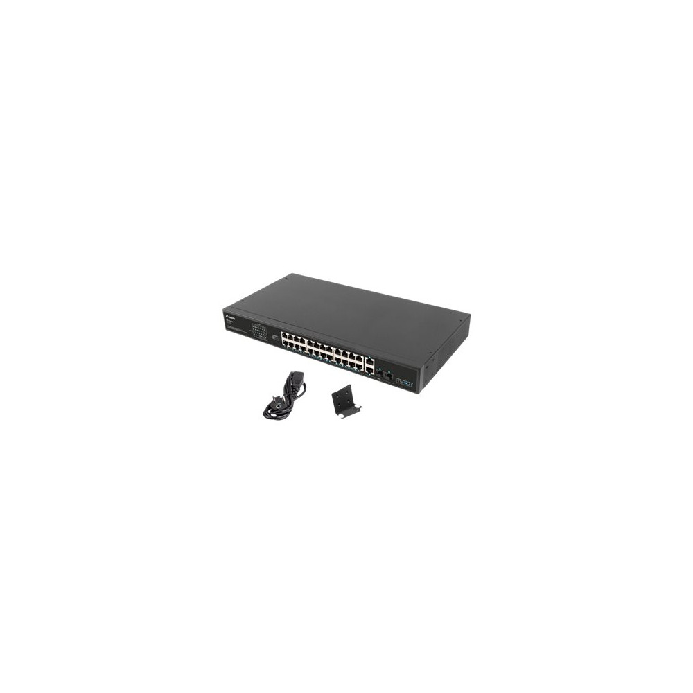 Produktbild för Lanberg RSFE-24P-2C-360 - switch - 24 portar - ohanterad - rackmonterbar