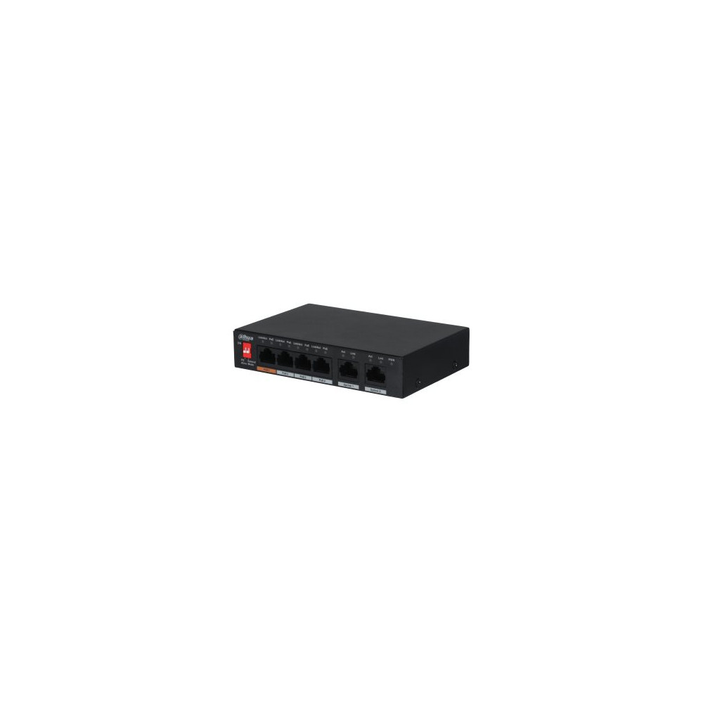 Produktbild för Dahua PFS3006-4ET-60 - v2 - switch - 4 portar - ohanterad