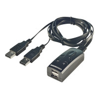 Produktbild för Lindy 2 Port USB KM Switch - omkopplare för tangentbord/mus - 2 portar