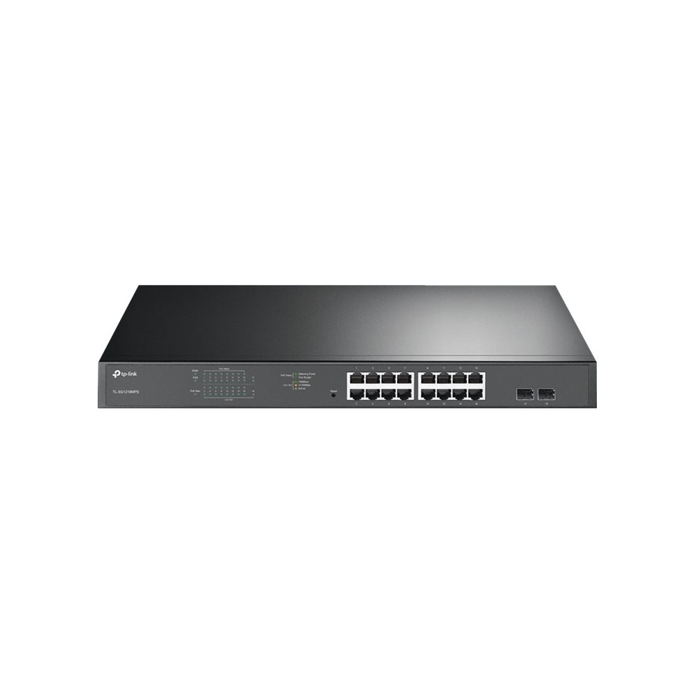 Produktbild för TP-Link JetStream TL-SG1218MPE - switch - 16 portar - smart - rackmonterbar