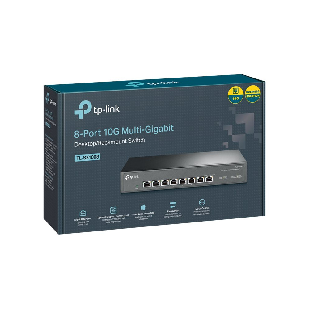 Produktbild för TP-Link TL-SX1008 V1 - switch - 8 portar - rackmonterbar
