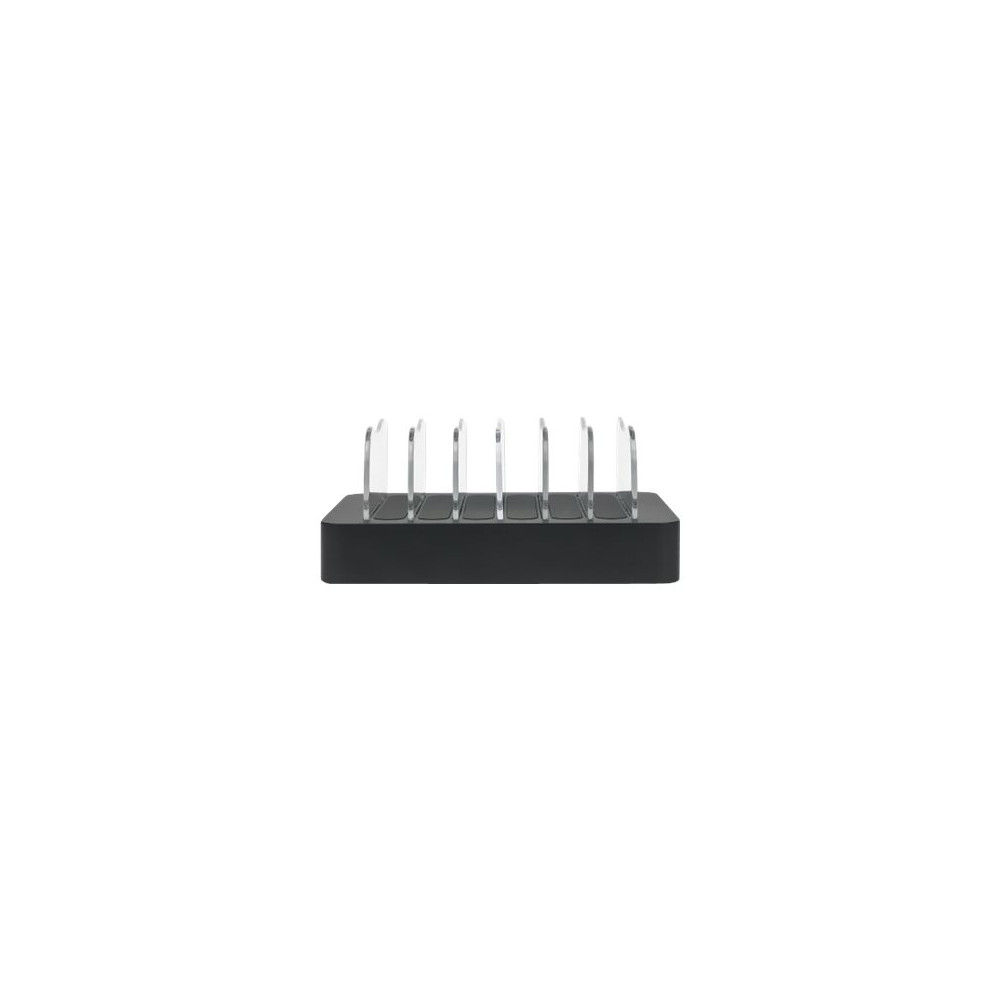 Produktbild för Manhattan Charging Station, 6x USB-A Ports, Outputs: 6x 2.4A, Smart IC, LED Indicator Lights, Black, Three Year Warranty, Box laddningsstation - USB - 50 watt