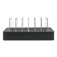 Produktbild för Manhattan Charging Station, 6x USB-A Ports, Outputs: 6x 2.4A, Smart IC, LED Indicator Lights, Black, Three Year Warranty, Box laddningsstation - USB - 50 watt