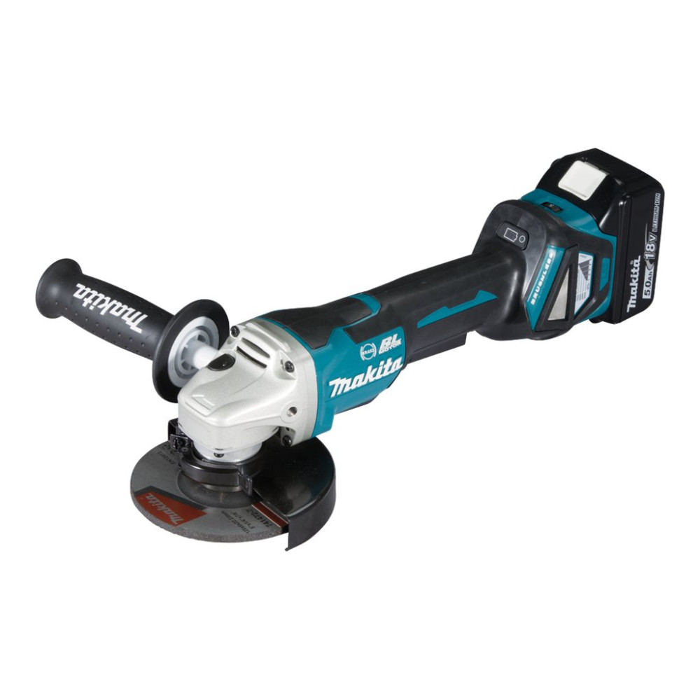 Produktbild för Makita DGA517RTJ - vinkelslip - sladdlös - 125 mm - 2 batterier