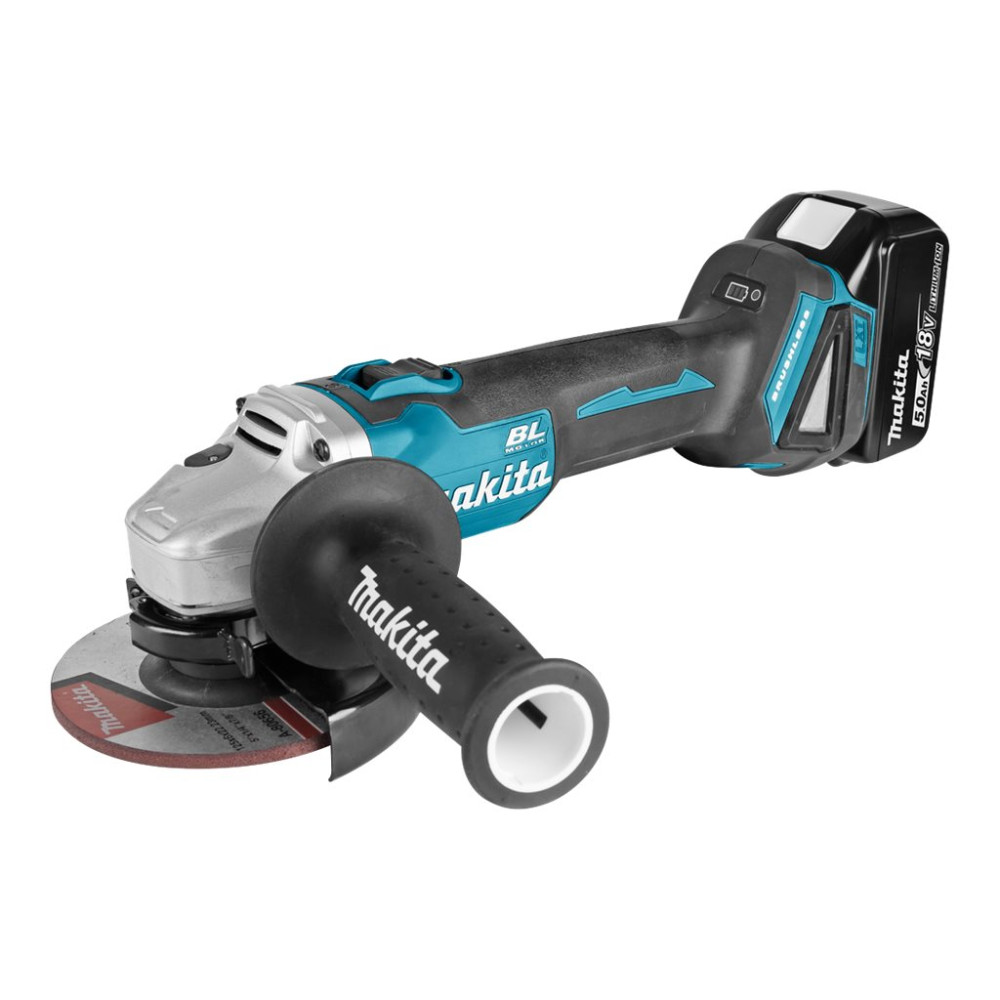 Produktbild för Makita DGA504RTJ - vinkelslip - sladdlös - 125 mm - 2 batterier