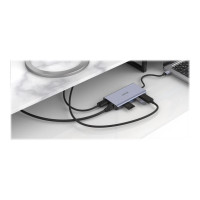 Produktbild för Unitek uHUB S7+ 7-in-1 USB-C Ethernet Hub with MST Dual Monitor, 100W Power Delivery and Card Reader - dockningsstation - USB-C - HDMI, DP - 1GbE