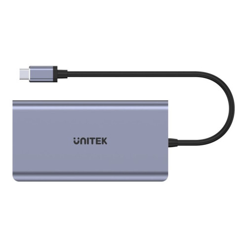 UNITEK Unitek uHUB O8+ - dockningsstation - USB-C - HDMI, VGA - 1GbE