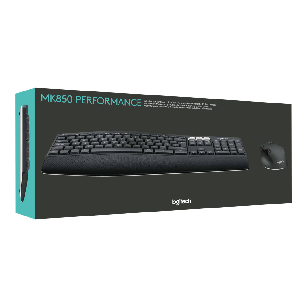 Produktbild för Logitech MK850 Performance - sats med tangentbord och mus - QWERTZ - tysk Inmatningsenhet