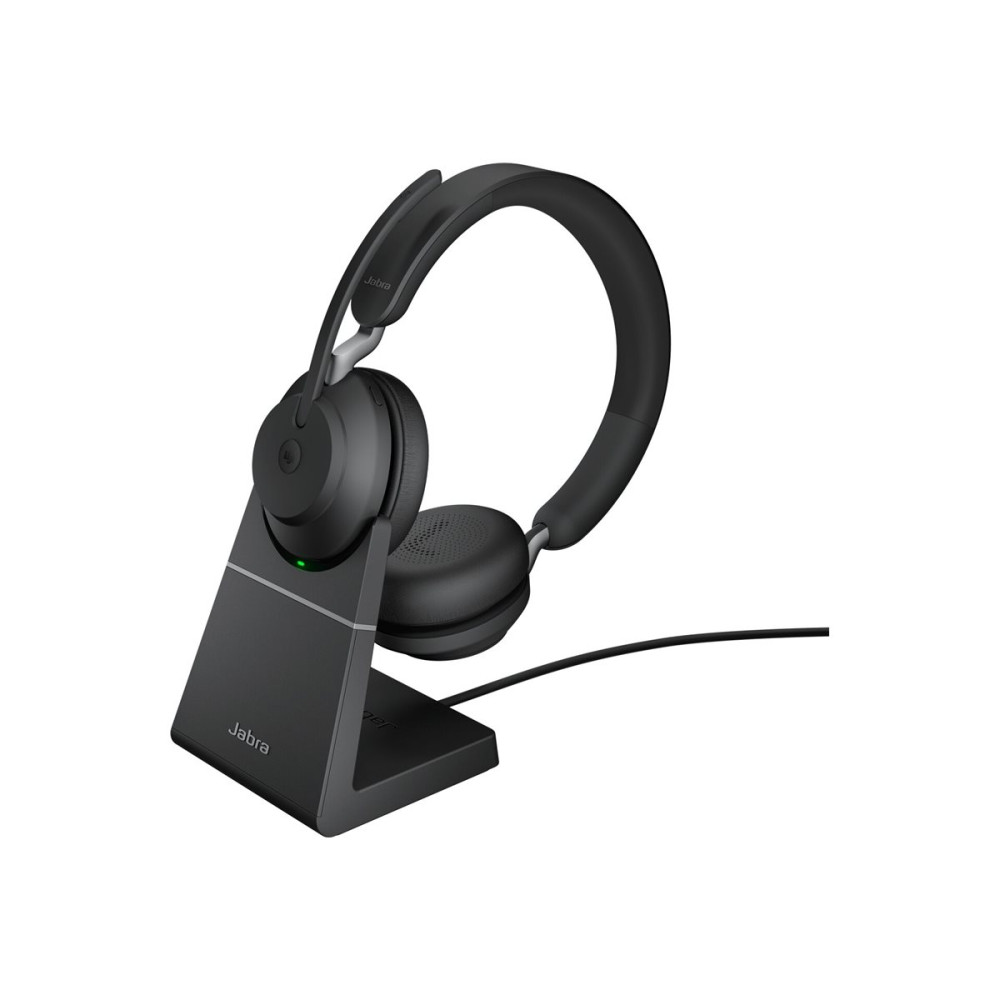 Produktbild för Jabra Evolve2 65 MS Stereo - headset - USB-A - med laddningsställ