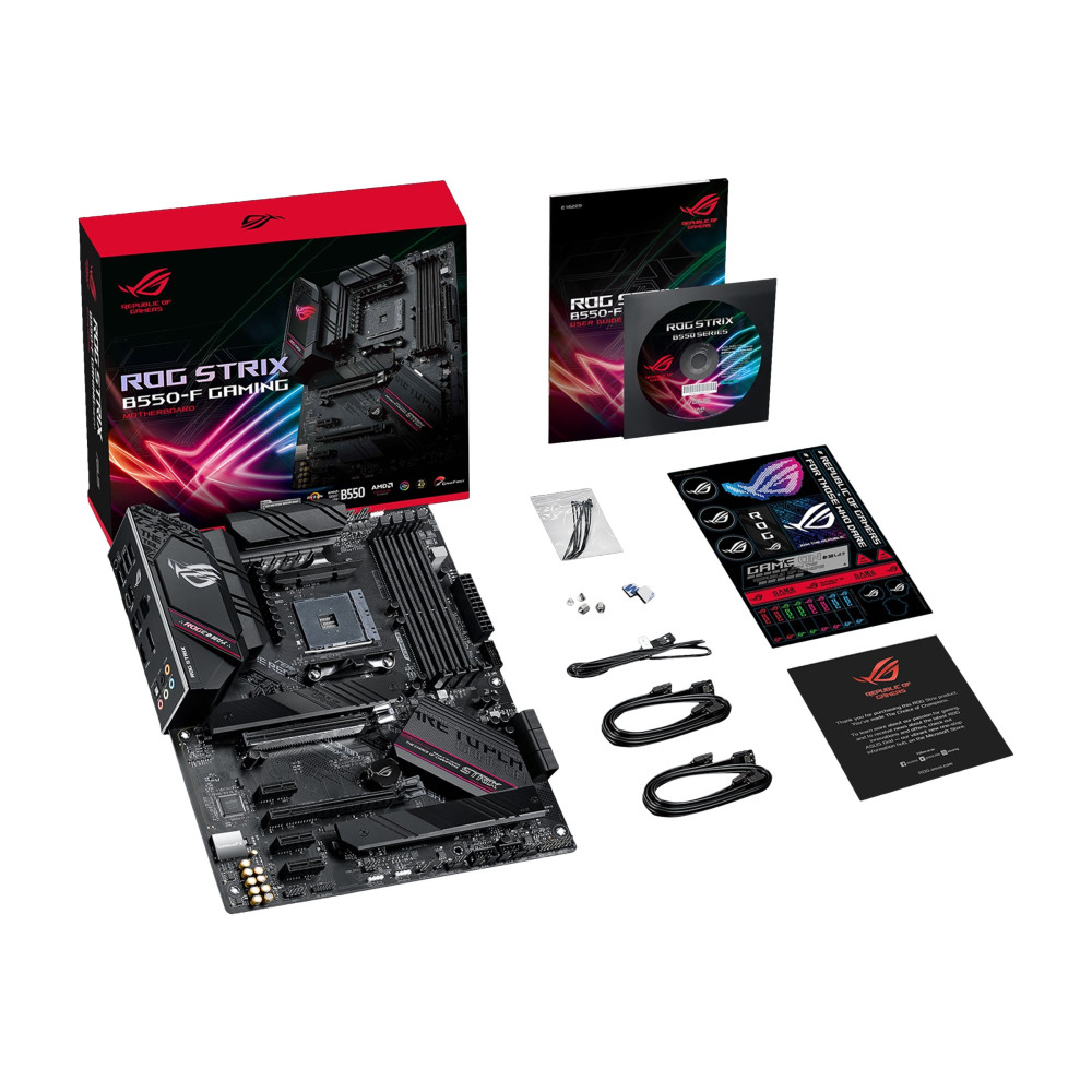Produktbild för ASUS ROG STRIX B550-F GAMING - moderkort - ATX - Socket AM4 - AMD B550