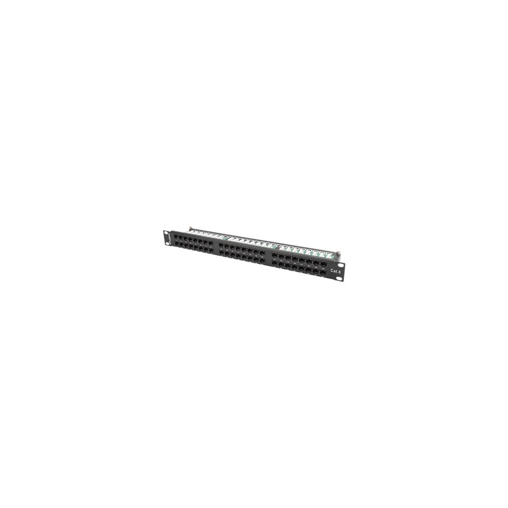 Produktbild för Lanberg PPU6-1048-B - patch-panel - 1U - 19"