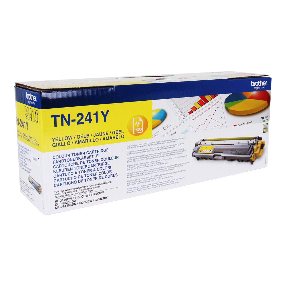 Produktbild för Brother TN241Y - gul - original - tonerkassett