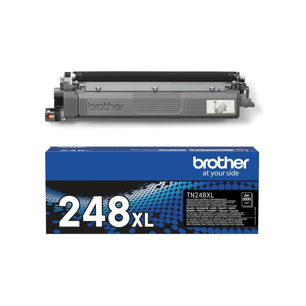 Produktbild för Brother TN248XLBK - Lång livslängd - svart - original - tonerkassett