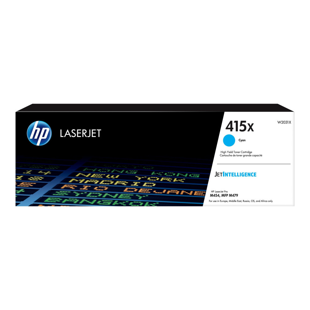Produktbild för HP 415X - Lång livslängd - cyan - original - LaserJet - tonerkassett (W2031X)