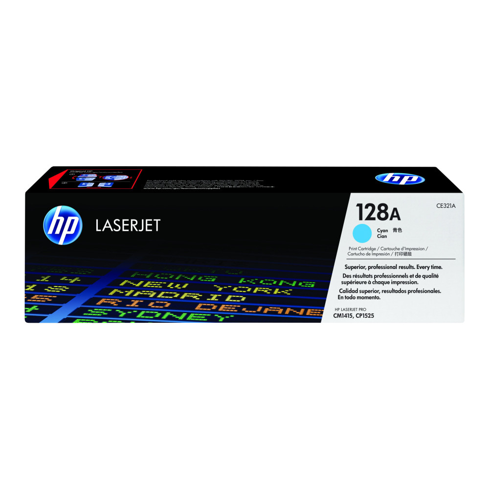 Produktbild för HP 128A - cyan - original - LaserJet - tonerkassett (CE321A)