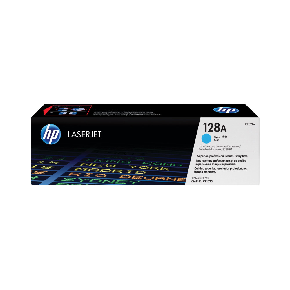 Produktbild för HP 128A - cyan - original - LaserJet - tonerkassett (CE321A)
