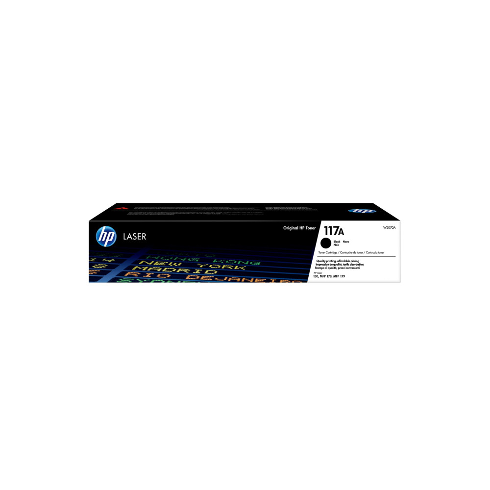 Produktbild för HP 117A - svart - original - tonerkassett (W2070A)
