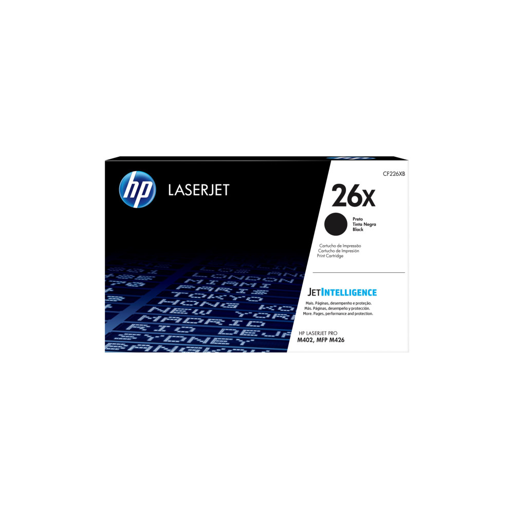 Produktbild för HP 26X - Lång livslängd - svart - original - LaserJet - tonerkassett (CF226X)