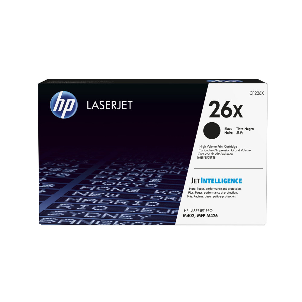Produktbild för HP 26X - Lång livslängd - svart - original - LaserJet - tonerkassett (CF226X)