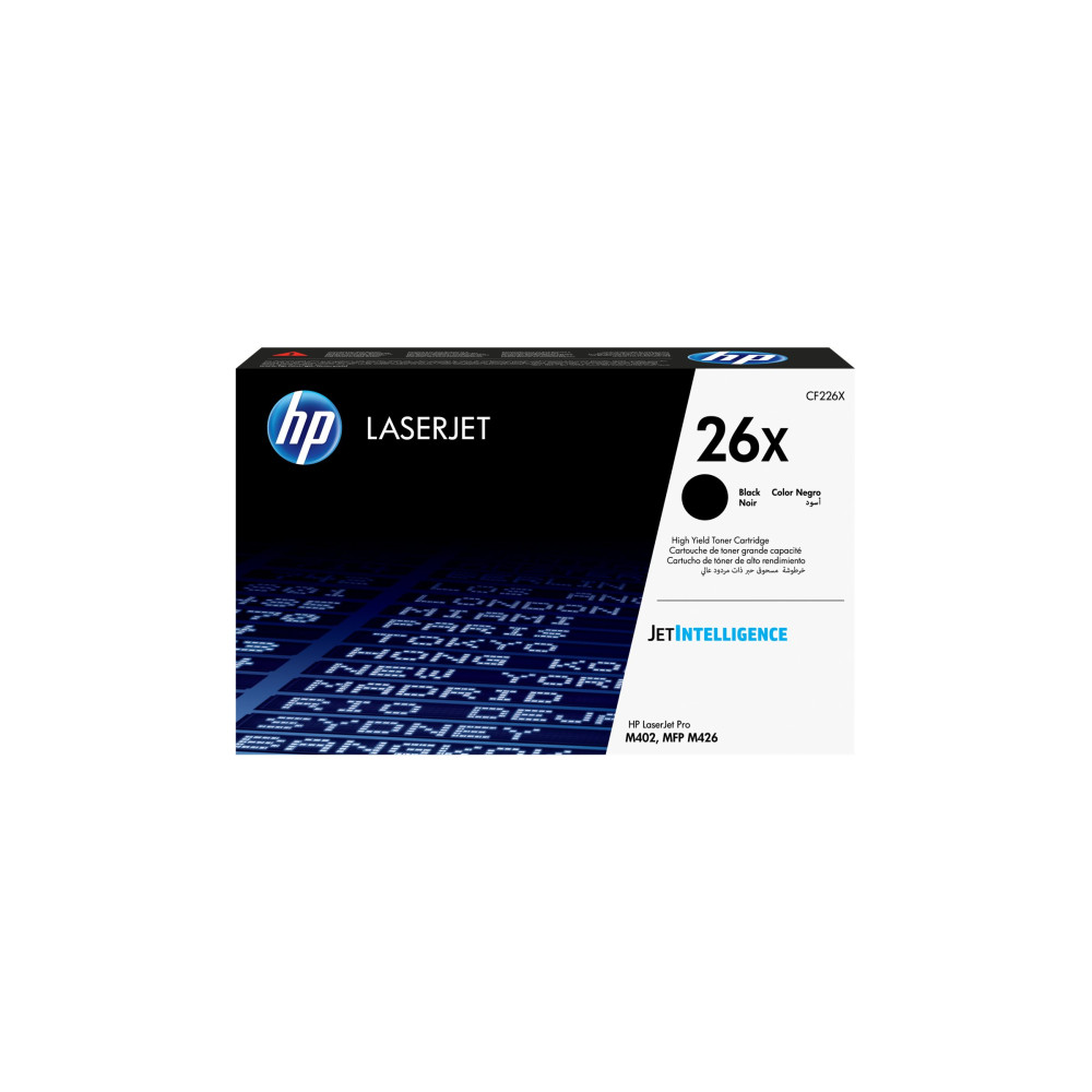 Produktbild för HP 26X - Lång livslängd - svart - original - LaserJet - tonerkassett (CF226X)