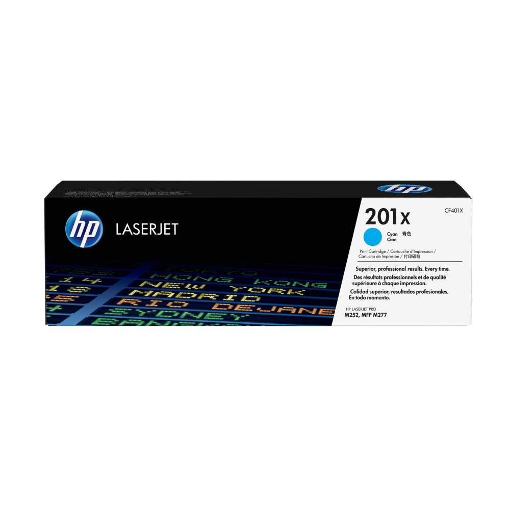 Produktbild för HP 201X - Lång livslängd - cyan - original - LaserJet - tonerkassett (CF401X)