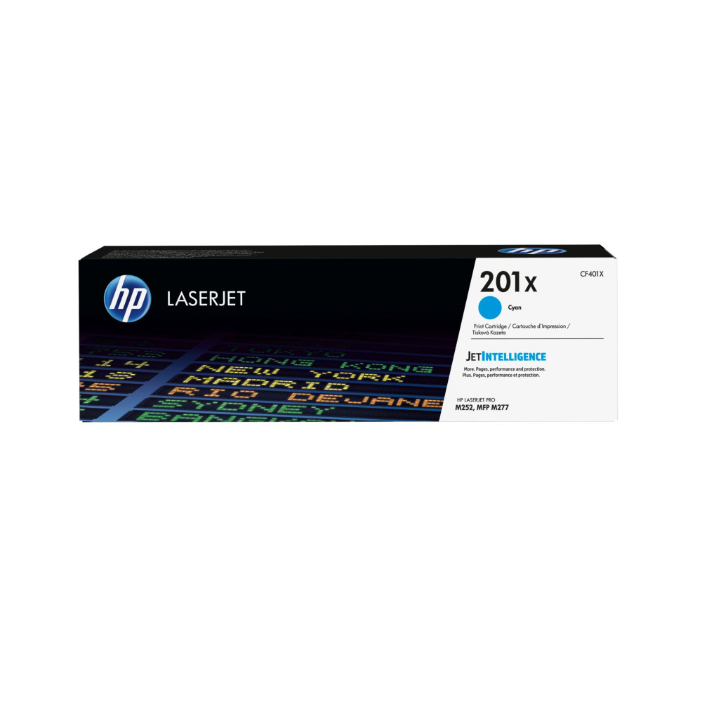 Produktbild för HP 201X - Lång livslängd - cyan - original - LaserJet - tonerkassett (CF401X)